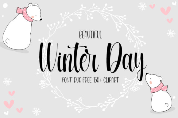 Beautiful Winter Day Font for Small Business Branding