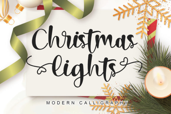 Christmas Lights Font: A Warm, Elegant Display Typeface for Digital Brands