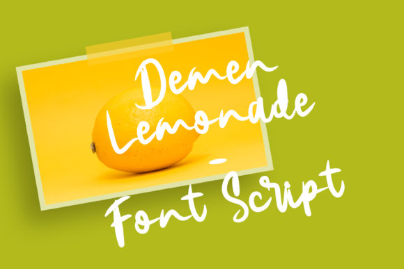 Demen Lemonade: A Playful Script Font That Cuts Through the Feed