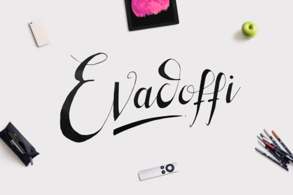 Evadoffi: A Handwritten Script Font Built for Digital Warmth