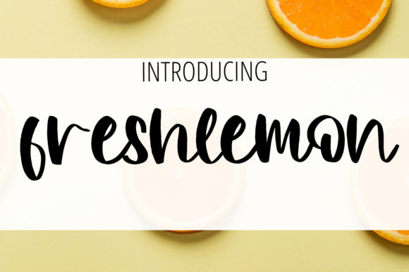 Freshlemon: A Handwritten Font That Makes Your Brand Feel Thoughtful