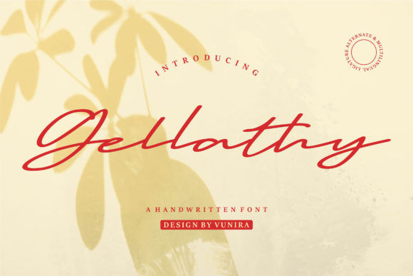 Gellathy: A Thoughtful Script Font for Editorial Moments