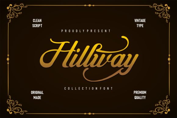 Hillway: A Vintage Script Font for Editorial Charm