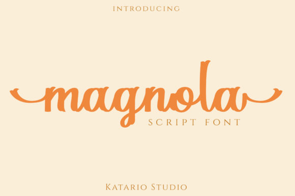 Magnola Script Font for Handmade Brands & Printables