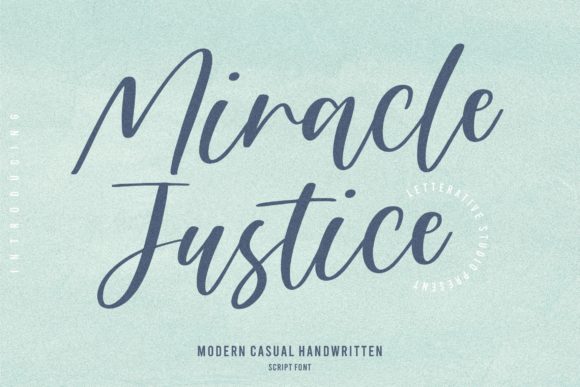 Miracle Justice: A Handwritten Font That Sells Your Craft