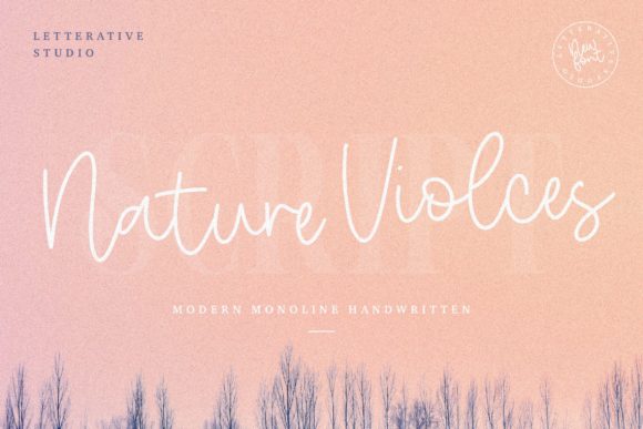 Nature Violces: A Refined Handwritten Font for Digital Branding
