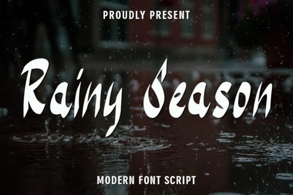 Rainy Season Font: Elegant Handwritten Charm for Crafters