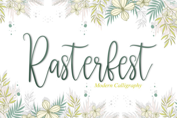 Rasterfest: A Romantic Script Typeface for Digital Branding