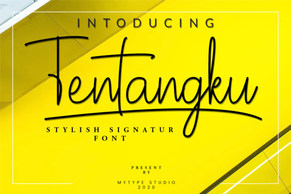Tentangku: A Handwritten Font That Feels Like Your Signature