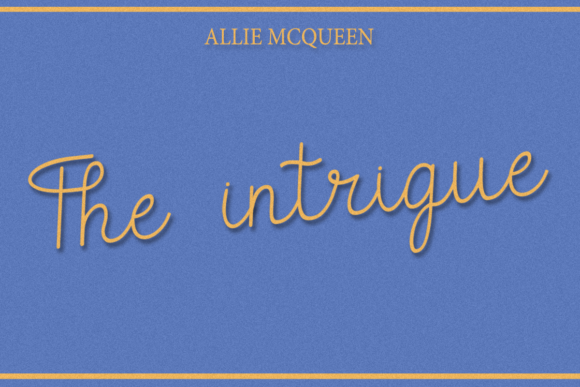 The Intrigue: A Handwritten Font That Makes Your Brand Feel Thoughtful