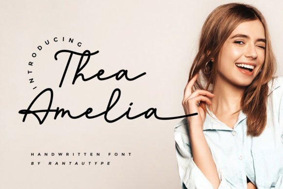 Thea Amelia: A Dainty Handwritten Font for Warm, Authentic Branding