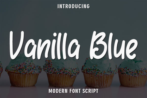 Vanilla Blue: A Sweet Handwritten Font for Makers